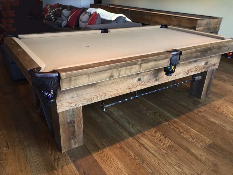 Custom Barnwood Billiard Table